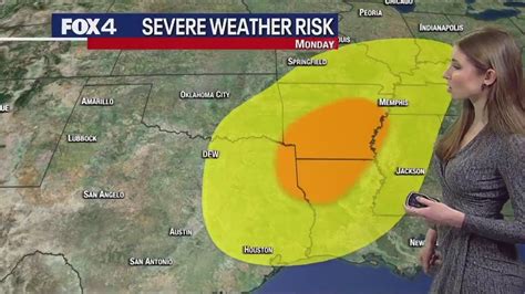 Dallas weather: Chance of severe storms Monday | FOX 4 Dallas-Fort Worth