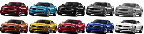 Official 2010 Camaro Paint Colors Released