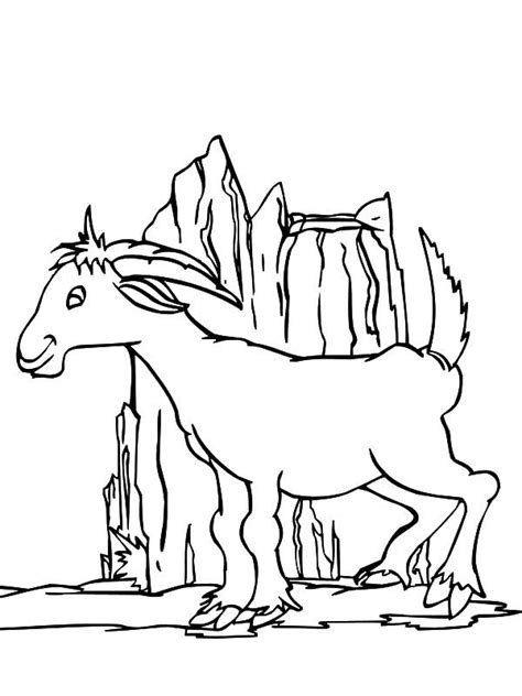 Mountain Goat Coloring Page