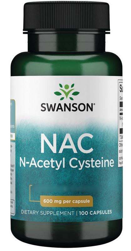 Swanson Nac N Acetyl Cysteine Mg Kaps G Nstig Kaufen Bei