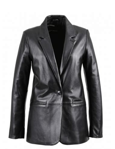 Blazer Oakwood Meg En Cuir Noir Pallas Cuir