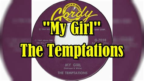 My Girl The Temptations Lyrics Youtube