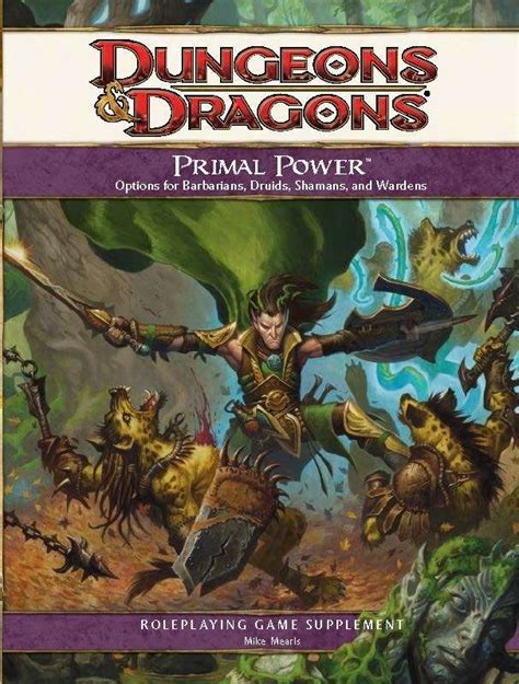 Primal Power 4e Wizards Of The Coast Dungeons And Dragons 4e