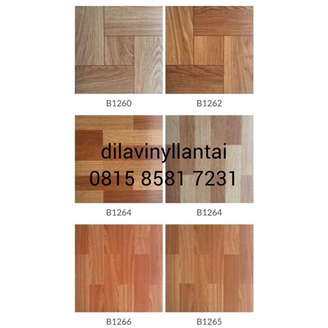 Jual Lantai Vinyl Tile Borneo Motif Kayu Anti Rayap Air Ukuran 30 X