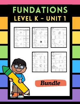 Fundations Writing Practice Level K Unit By Sara Moon Tpt