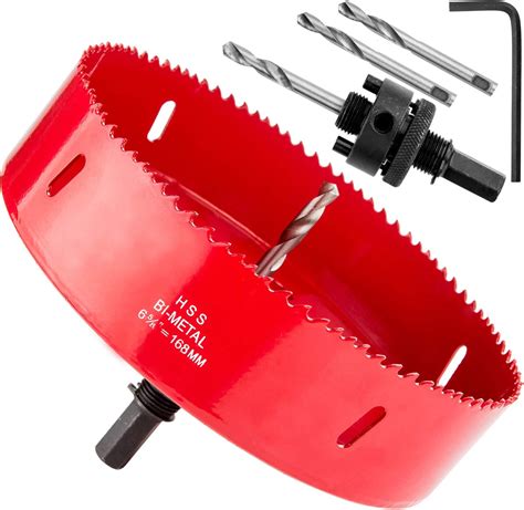 Amazon Inch Hole Saw With Heavy Duty Arbor Mm Cutting