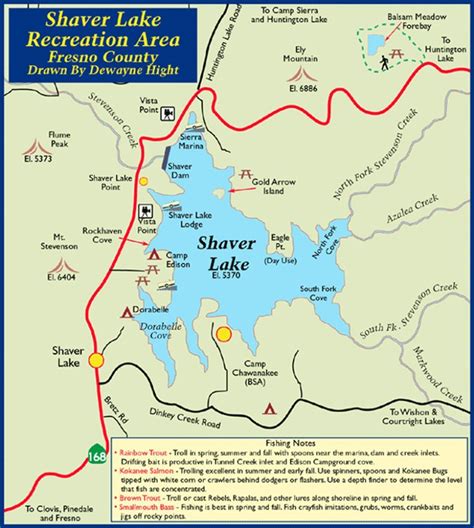 Shaver Lake Recreation Area - Maplets - Shaver Lake California Map ...