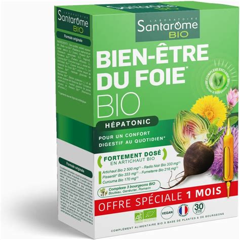 Santarome Bio Bien Tre Du Foie Bio Compl Ment Alimentaire Foie Et