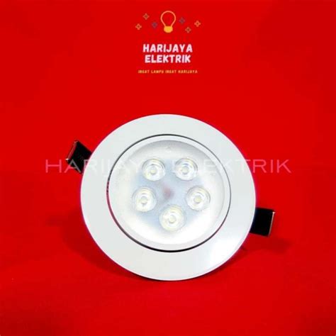 Jual Holic Lampu Downlight Watt Mata Putih Led Ballast Body Putih