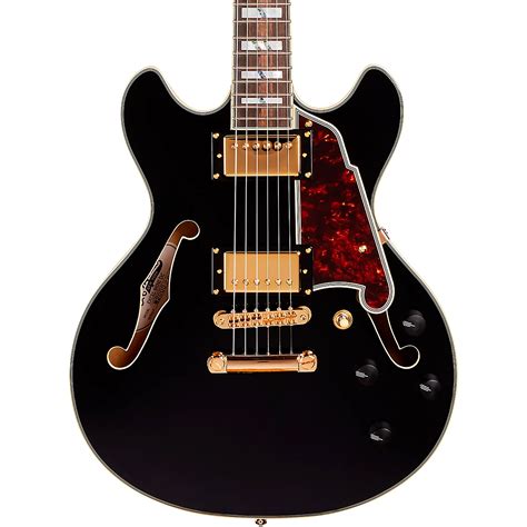 D Angelico Excel Mini DC Semi Hollow Electric Guitar Black Guitar Center