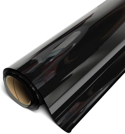 Plain Black Metallic Heat Transfer Vinyl Packaging Type Roll