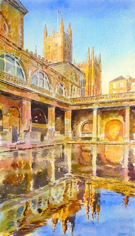 Roman Baths Alan Reed Art Paintings Of Bath