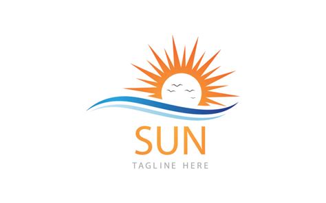 Sun Logo And Symbol Vector V3 240404 Templatemonster