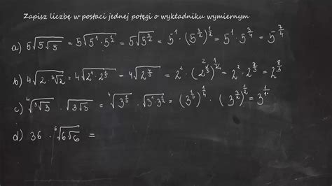 2 92 Zapisz liczbę w postaci jednej potęgi o wykładniku wymiernym a 5