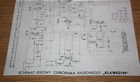 Schemat ideowy odbiornika radiowego Klawesyn oryginał Kalisz OLX pl