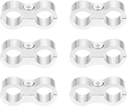 Amazon X AUTOHAUX 6 Pcs AN10 Vehicle Hose Separator Clamp Fuel