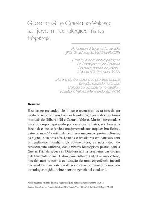 Pdf Gilberto Gil E Caetano Veloso Ser Jovem Nos Alegres Dokumen Tips