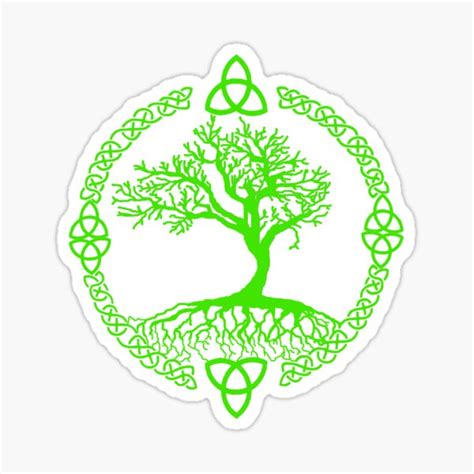 Celtic Knot Yggdrasill Tree Of Life Sticker For Sale By