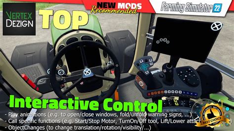 Fs22 ★ Top ★ Interactive Control By Vertex Dezign Farming Simulator 22 New Mods Review 2k60