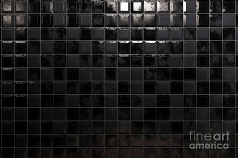 Seamless Modern Glossy Black Ceramic Tile Background Texture Luxury