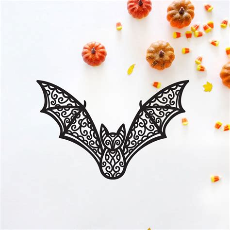 Lace Bat Svg Halloween Lace Bat Svg Vintage Victorian Bat Etsy