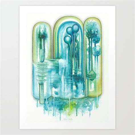 Captured Alien Plants Art Print by IvaW | Plant art print, Art prints ...