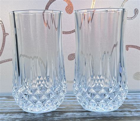 Set Of Arc Crystal D Arques Longchamp Highball Oz