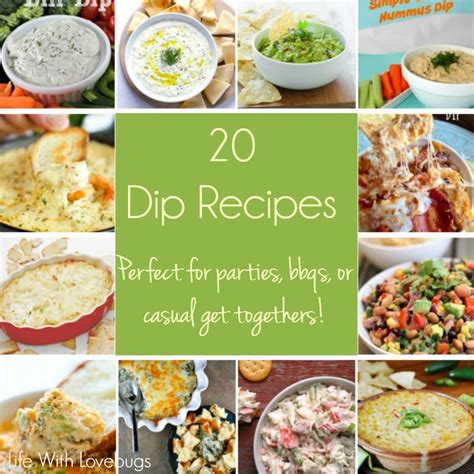 20 Party Perfect Dip Recipes - Life With Lovebugs