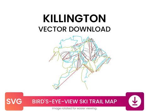 Ski Trail Map of Killington, Vermont, United States | Ski Map Multi