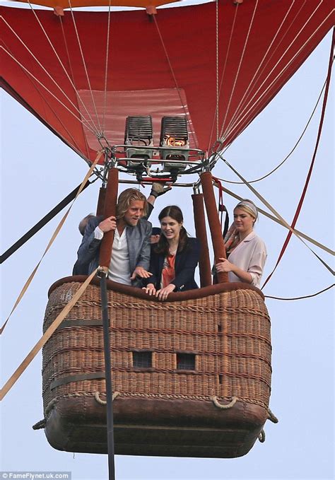 Kate Upton And Alexandra Daddario Jump In Hot Air Balloon For The Layover Daily Mail Online