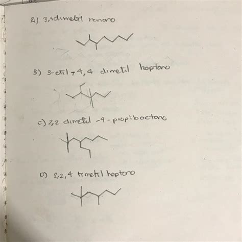 Dibuje Las Estructuras De Los Siguientes Nombres Iupac A 3 4