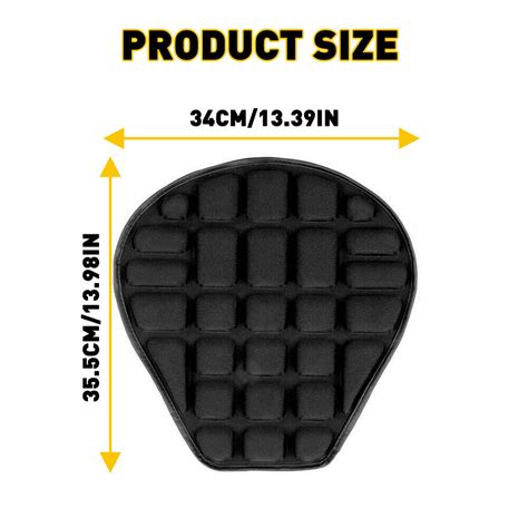 Motorcycle 3d Comfort Gel Seat Cushion Air Motorbike Pillow Pad Cover Universal Ebay