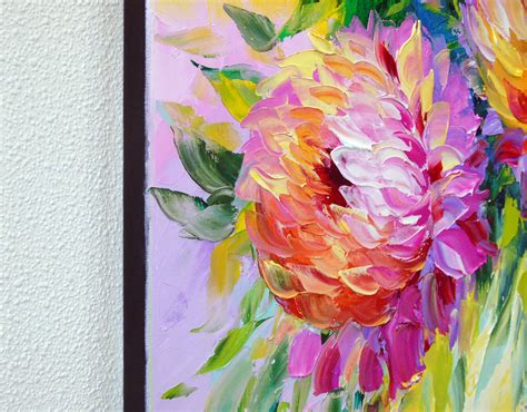 Peonies In The Sunbeam By Olha Darchuk Painting Oil On Canvas