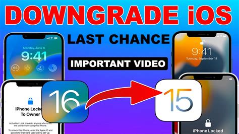 Important Video How To Downgrade Ios To Last Chance