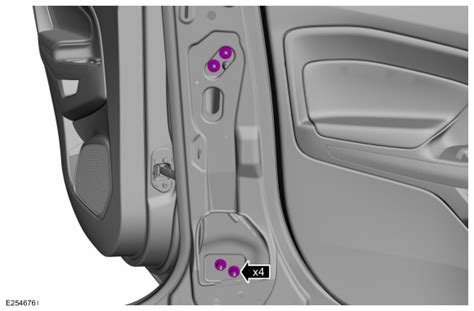 Ford Ecosport General Procedures Rear Door Alignment Body Closures