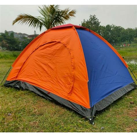 Jual TENDA CAMPING KAPASITAS 2 3 ORANG SINGLE LAYER Shopee Indonesia