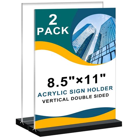 Snapklik.com : Acrylic Sign Holder 85x11 Vertical,Clear Double-Sided ...