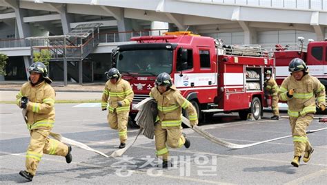 부여소방서 소방기술경연대회 준비 구슬땀