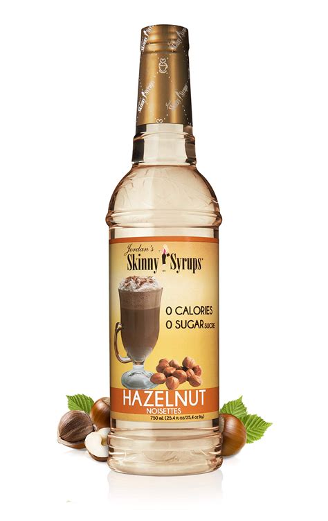 Jordans Skinny Syrups Sugar Free Coffee Syrup Hazlenut Flavor Drink Mix Zero Calorie