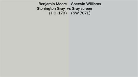 Benjamin Moore Stonington Gray HC 170 Vs Sherwin Williams Gray Screen