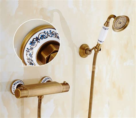 Juno European Wall Brass Hand Held Shower And Hose