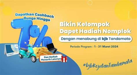 Bank Bjb Luncurkan Promo Kejutan Tandamata Dengan Hadiah Menarik