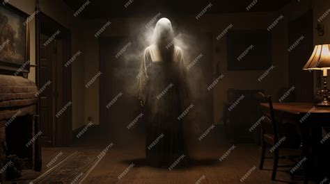 Premium Photo | The Black Ghost A Terrifying Image Of The Brown Lady In ...