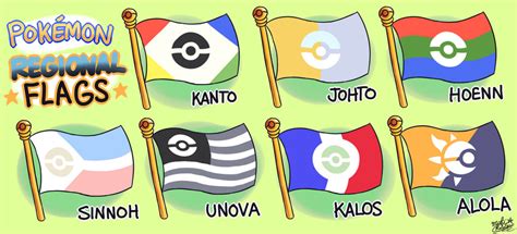 Pokemon Main Series Regional Flags Fanmade By Mast3r Rainb0w On