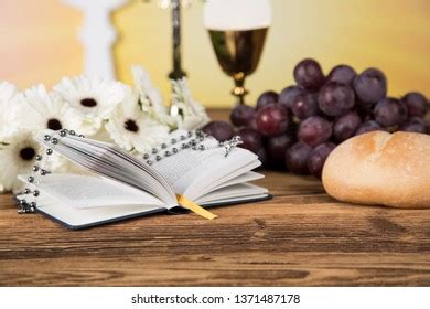 Holy Communion Bread Wine Stock Photo 1371487178 Shutterstock