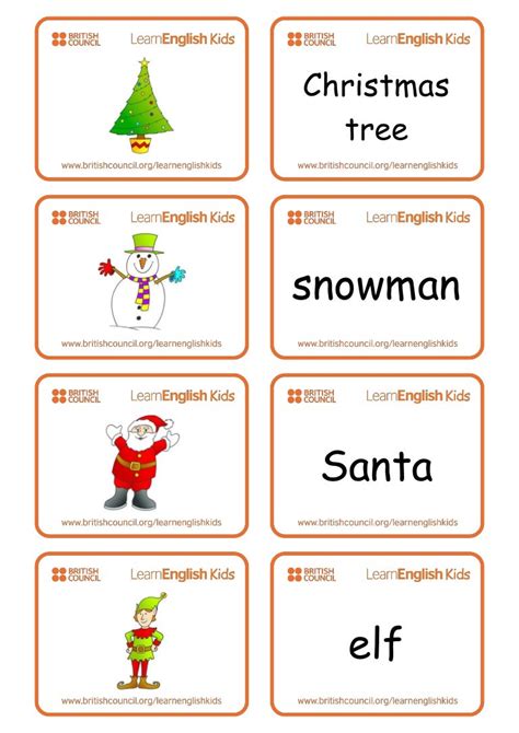 Flashcards Christmas