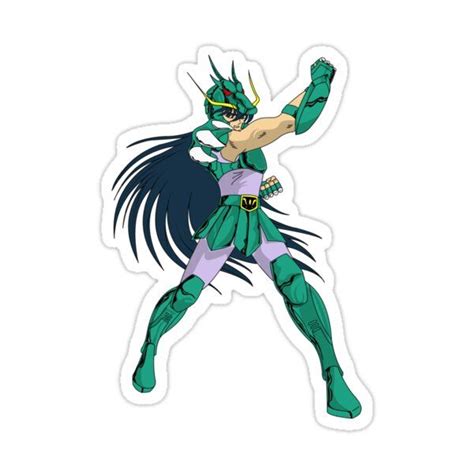 Saint Seiya Shiryu Dragon Sticker For Sale By Falchi Saint Seiya