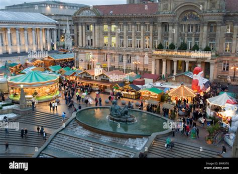 Mercado De Frankfurt De La Plaza Victoria De Birmingham Fotograf As E