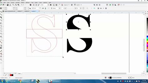 Corel Draw Tips Tricks Name In A Letter Youtube