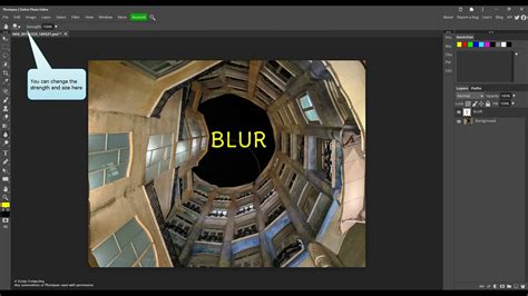 Blur Tool In Photopea Youtube